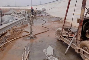 昌江公路钻孔施工